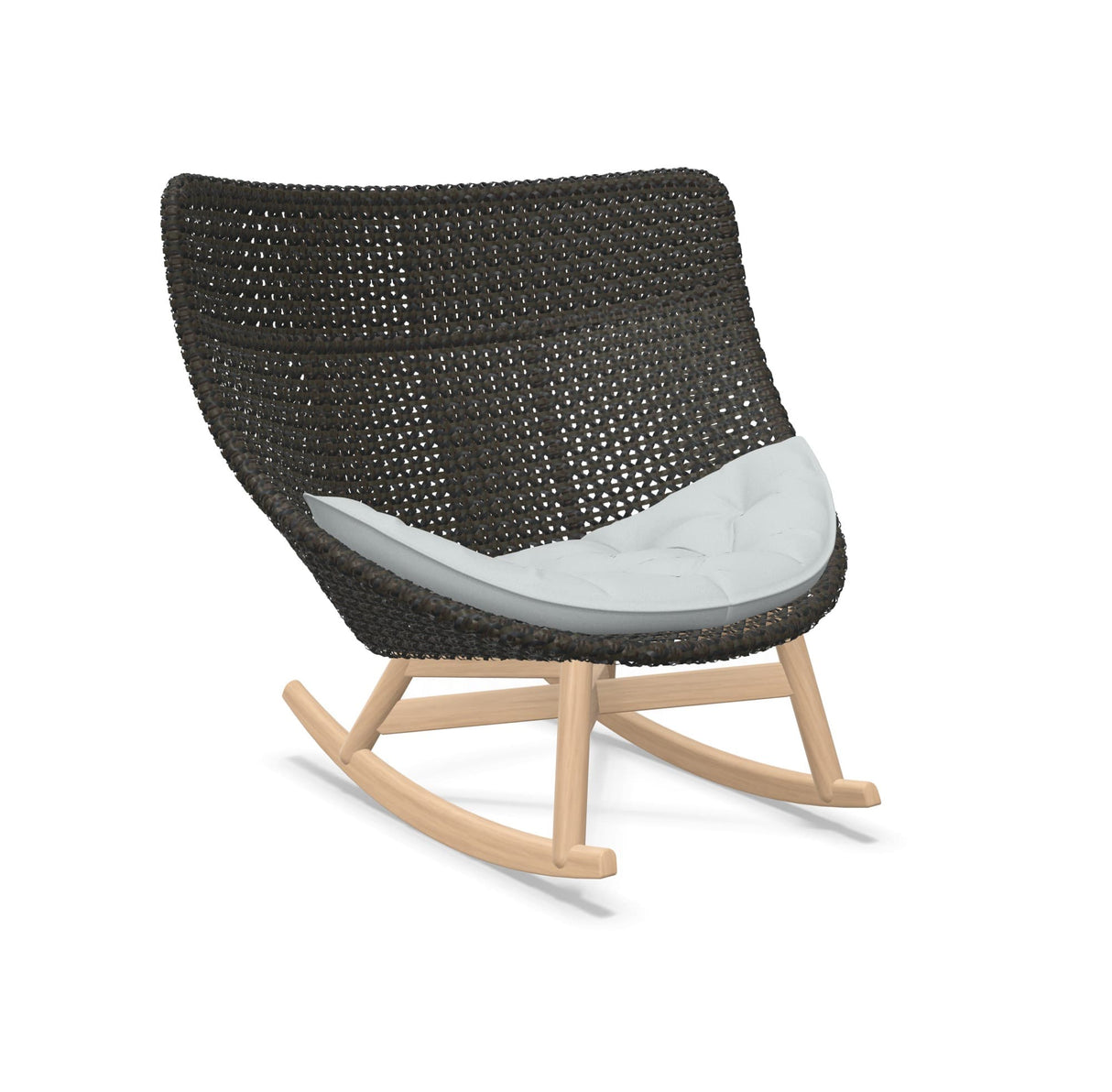 DEDON MBRACE Schaukelstuhl Teak Gestell - Geflecht Arabica
