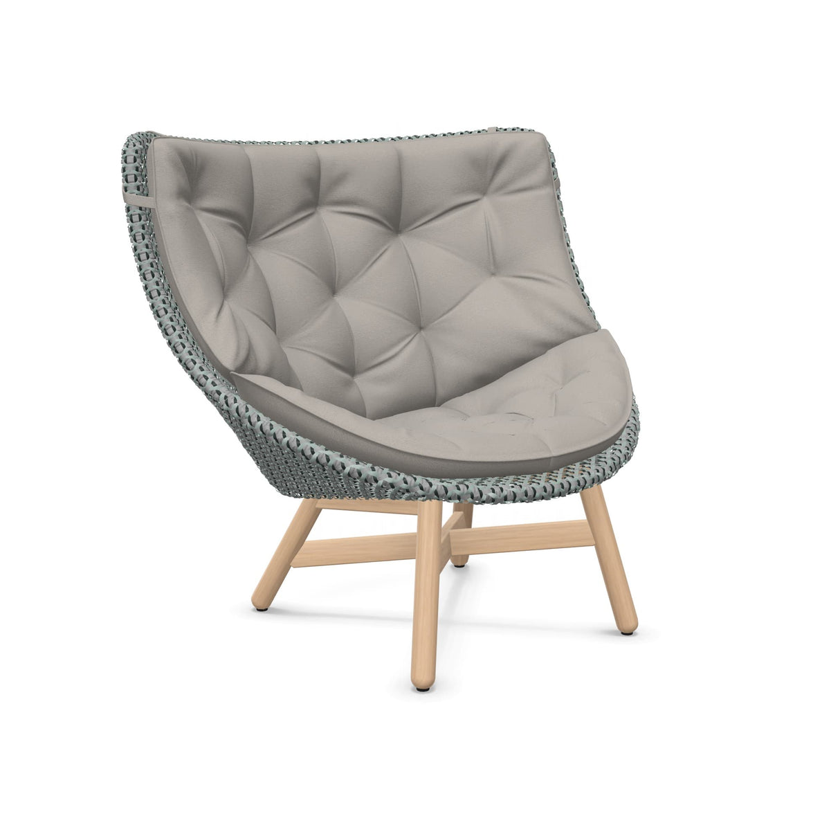 DEDON MBRACE Hochlehner Teak Gestell - Geflecht Baltic