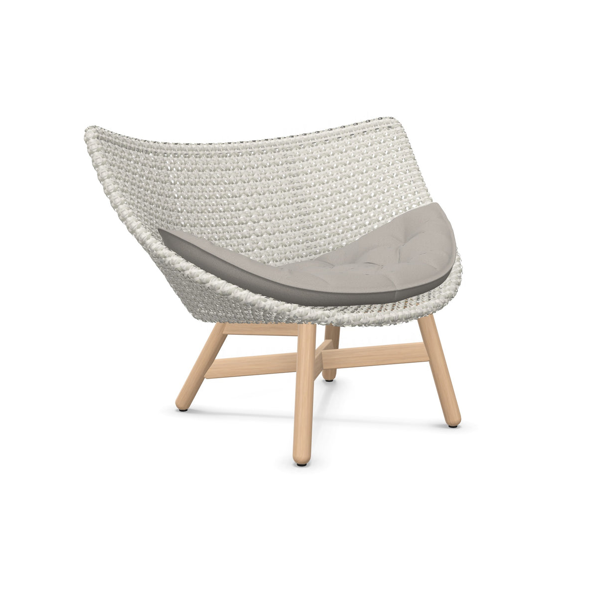 DEDON MBRACE Lounge Sessel Teak Gestell - Geflecht Sea Salt