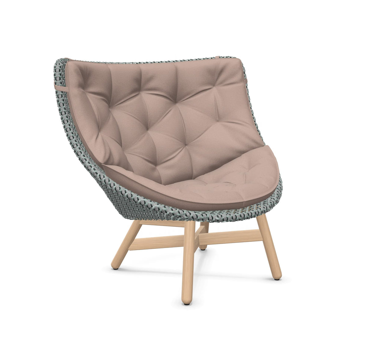 DEDON MBRACE Hochlehner Teak Gestell - Geflecht Baltic