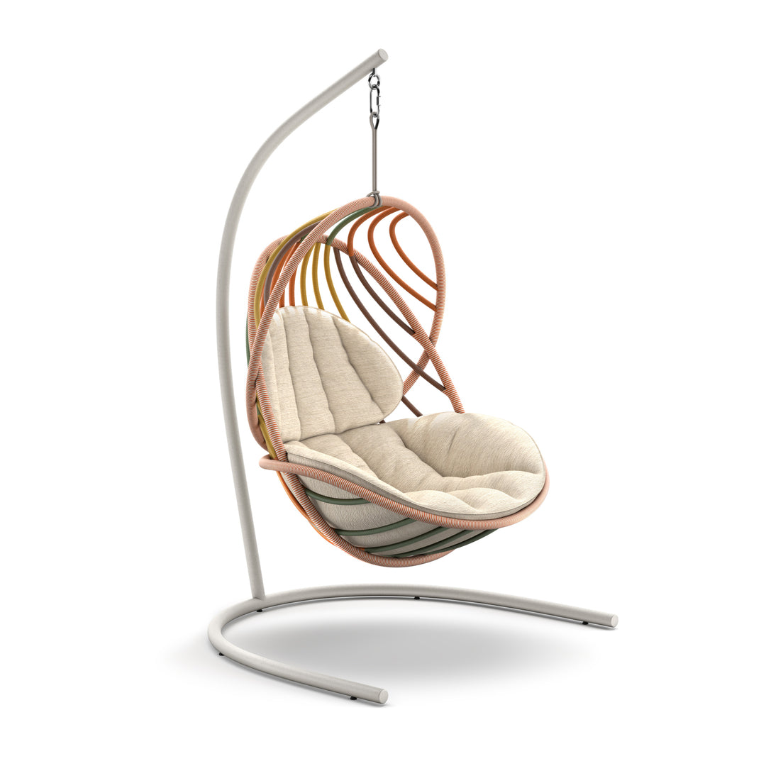 DEDON KIDA hängender Sessel inkl. Standfuß & Kissen