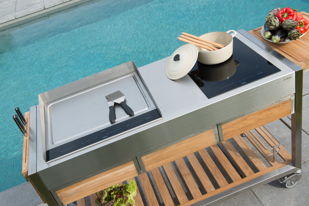 INDU+ Anti Spritzschutz 58 zum teppanyaki 58 - Kochfeld