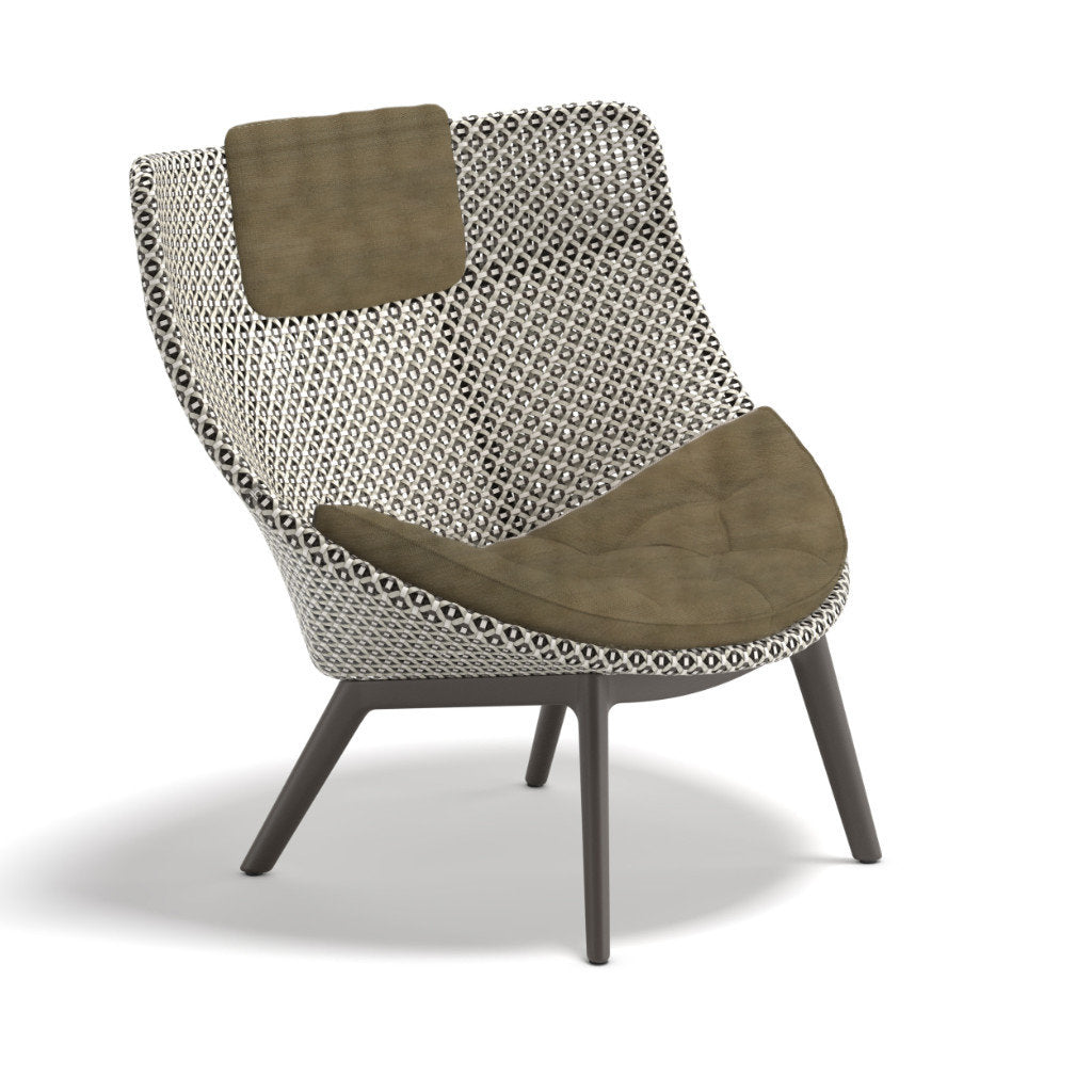 DEDON MBRACE ALU Hochlehner inkl. Sitz & Nackenkissen