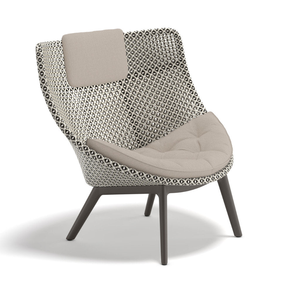 DEDON MBRACE ALU Hochlehner inkl. Sitz & Nackenkissen