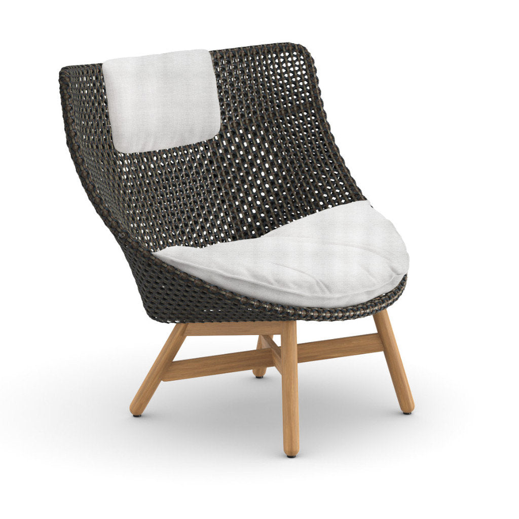 DEDON MBRACE Teak Hochlehner inkl. Sitz & Nackenkissen Dry Plus