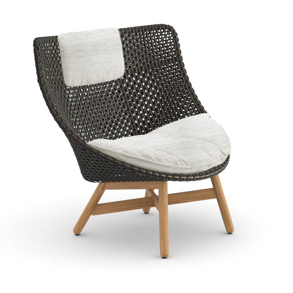 DEDON MBRACE Teak Hochlehner inkl. Sitz & Nackenkissen Dry Plus