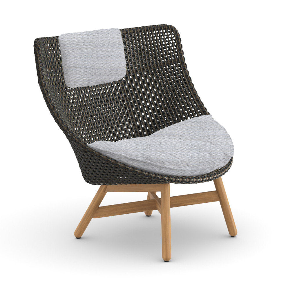 DEDON MBRACE Teak Hochlehner inkl. Sitz & Nackenkissen Dry Plus