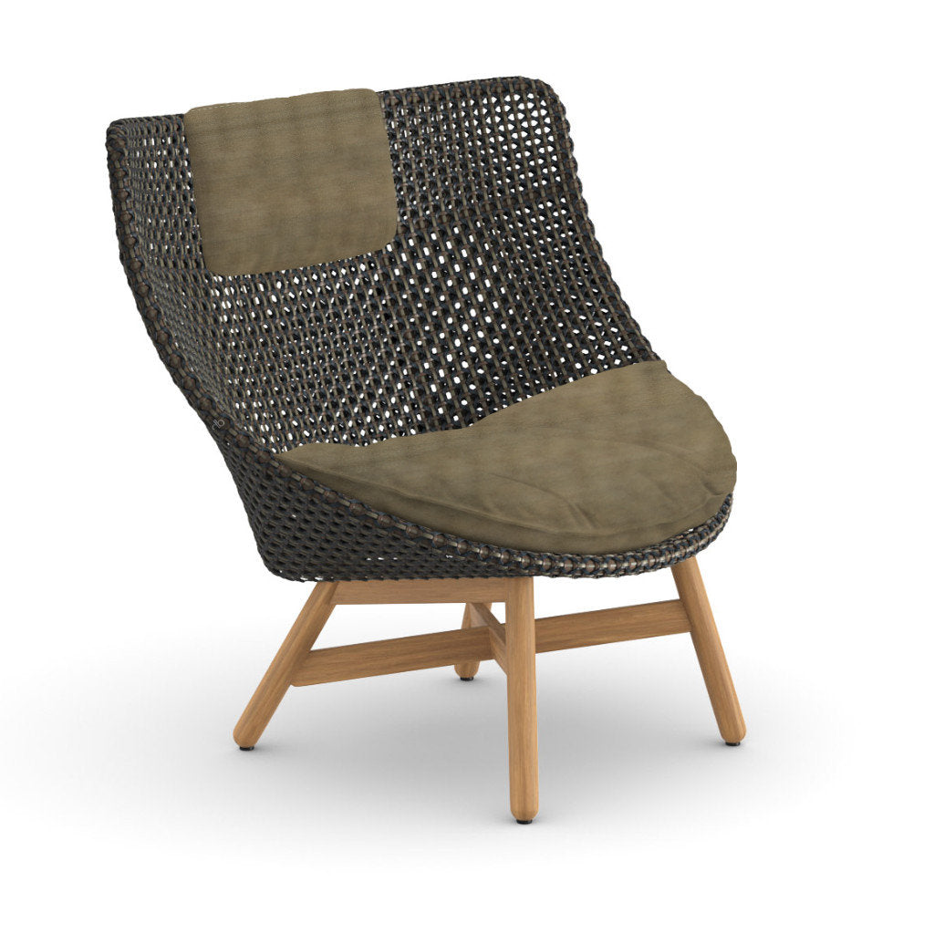 DEDON MBRACE Teak Hochlehner inkl. Sitz & Nackenkissen Dry Plus