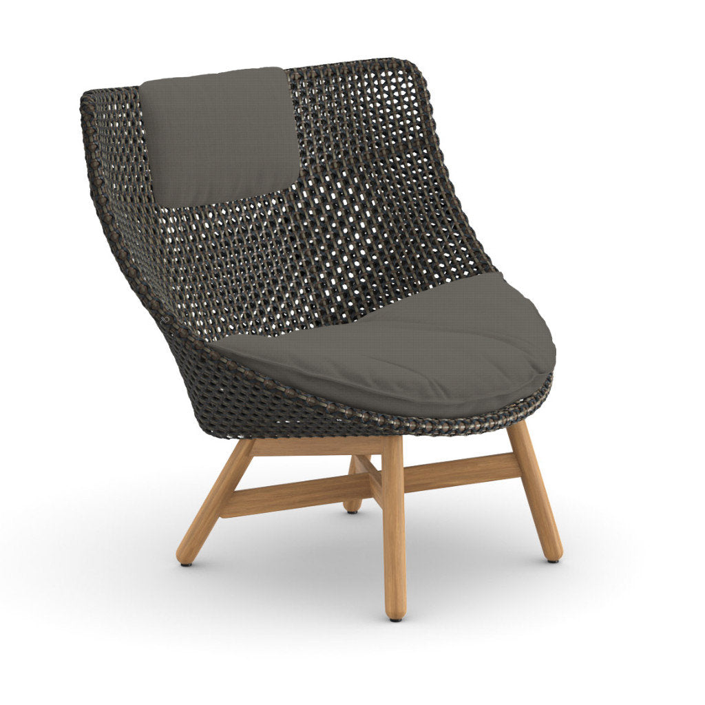 DEDON MBRACE Teak Hochlehner inkl. Sitz & Nackenkissen Dry Plus