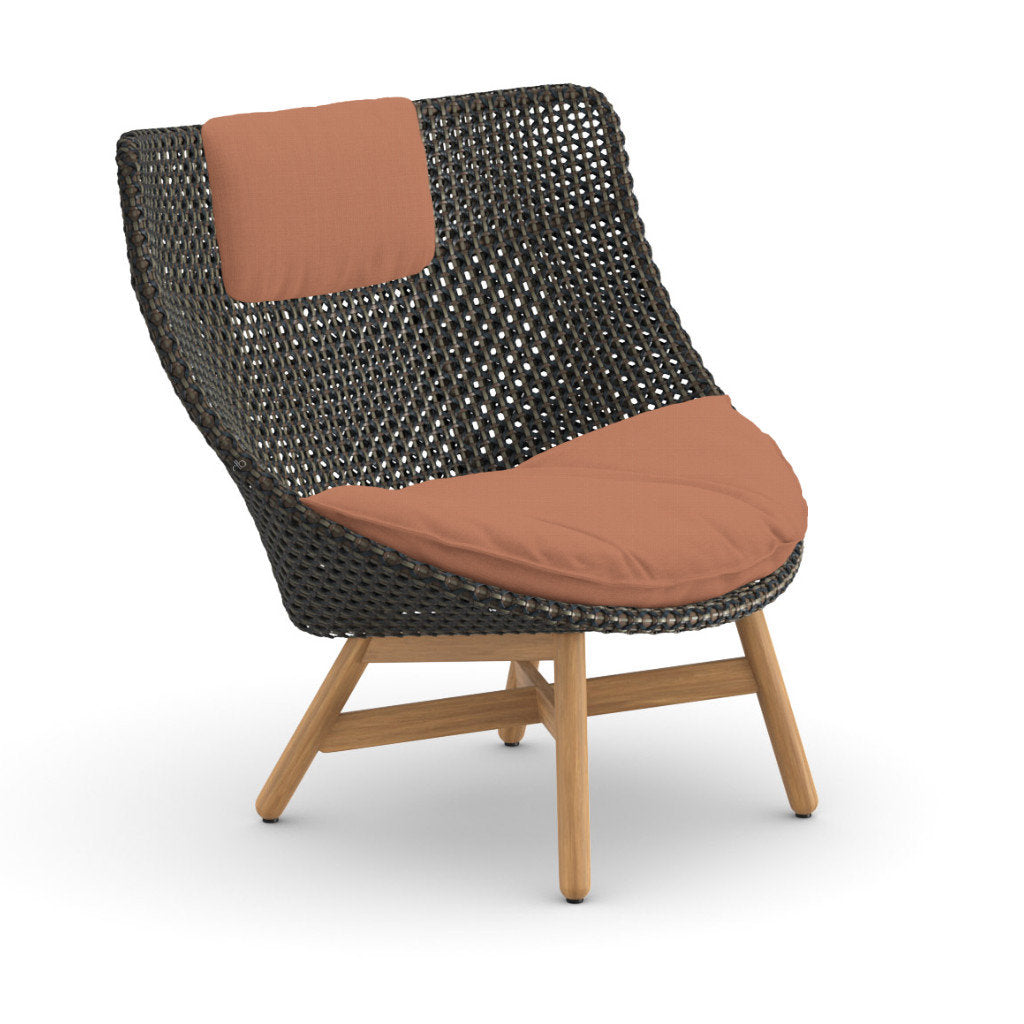 DEDON MBRACE Teak Hochlehner inkl. Sitz & Nackenkissen Dry Plus