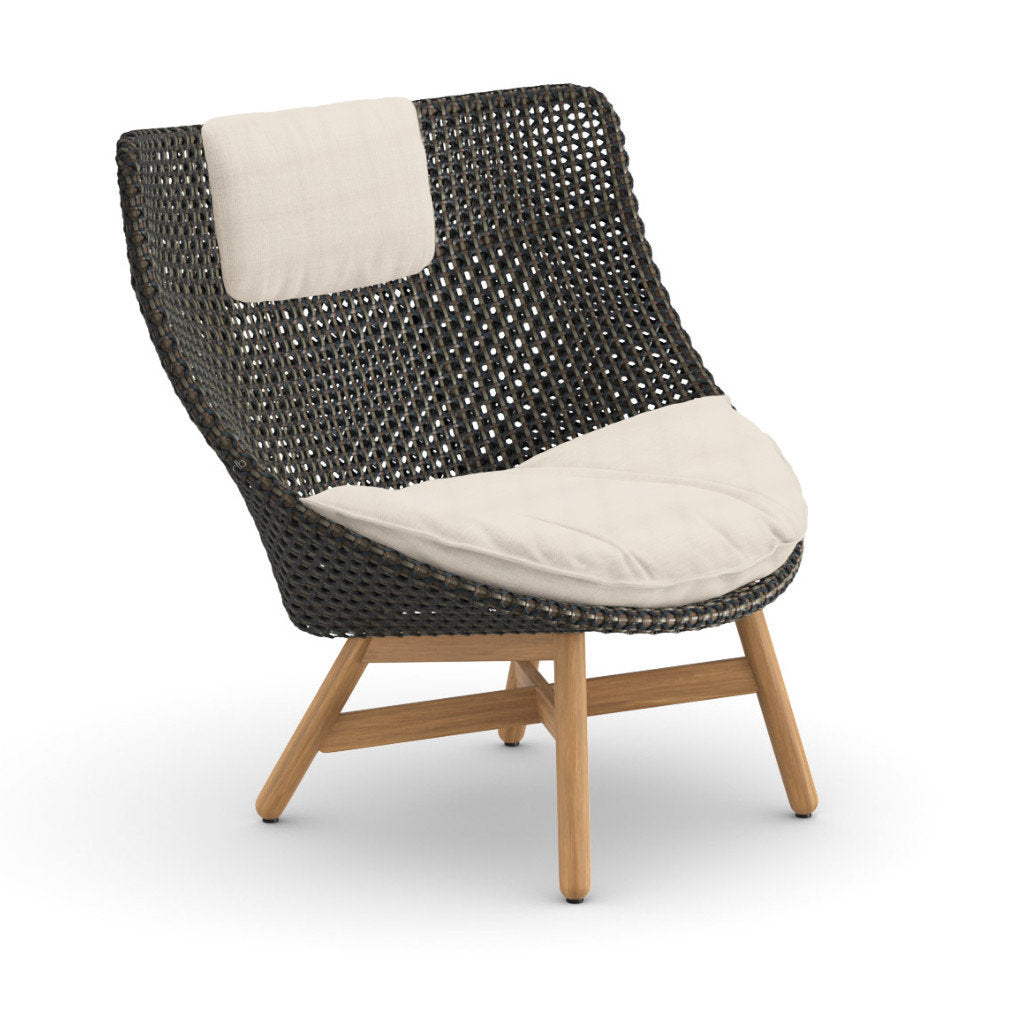 DEDON MBRACE Teak Hochlehner inkl. Sitz & Nackenkissen Dry Plus