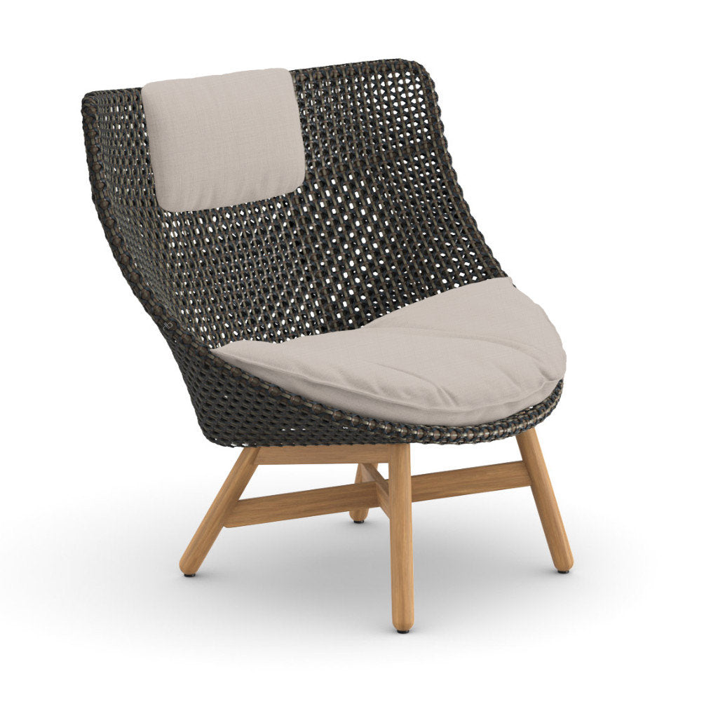 DEDON MBRACE Teak Hochlehner inkl. Sitz & Nackenkissen Dry Plus