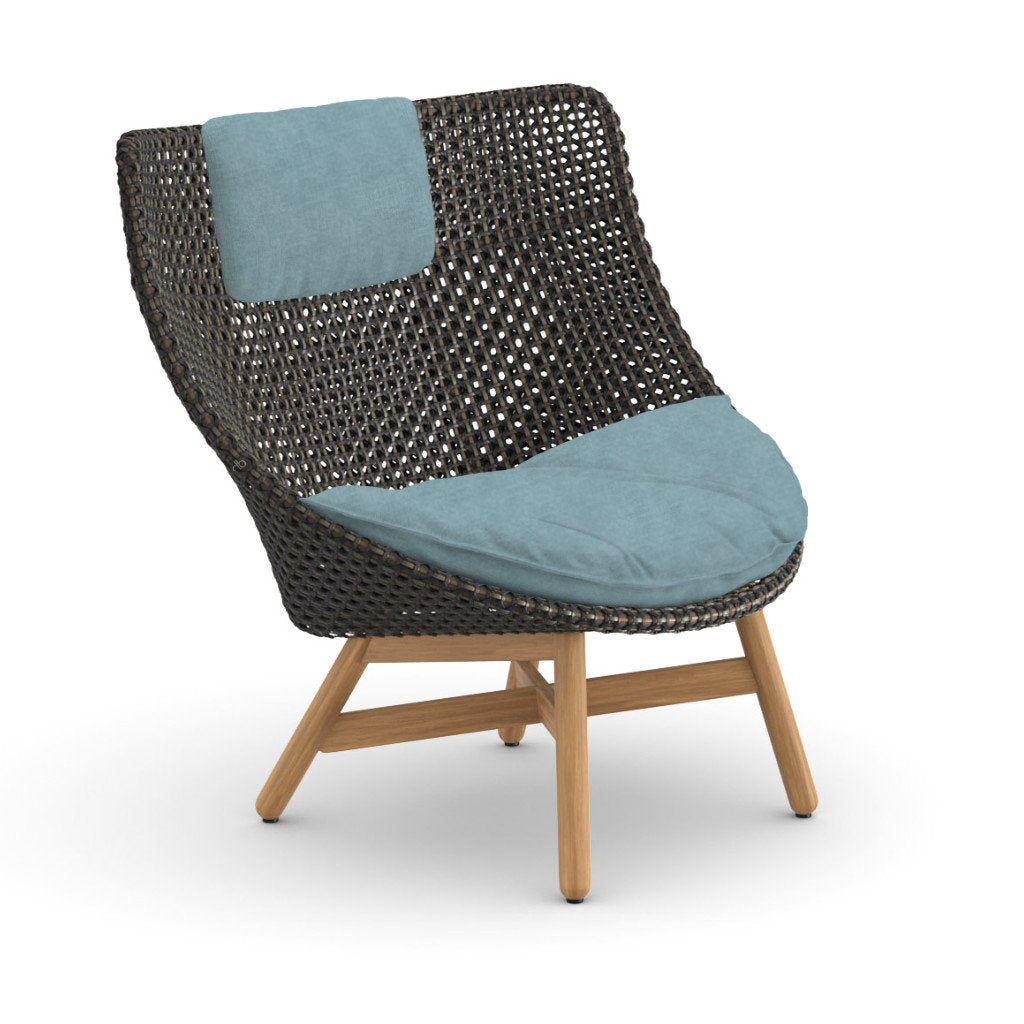 DEDON MBRACE Teak Hochlehner inkl. Sitz & Nackenkissen Dry Plus