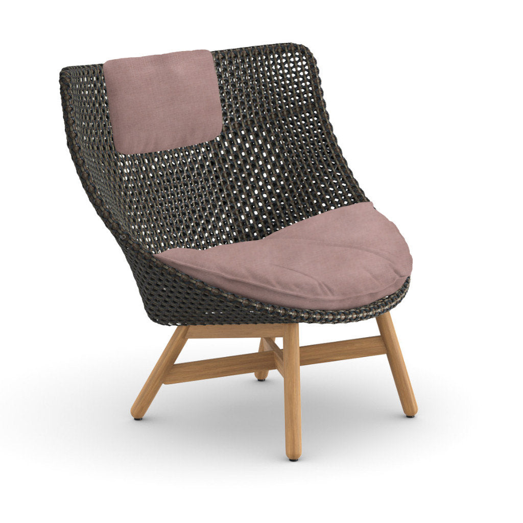 DEDON MBRACE Teak Hochlehner inkl. Sitz & Nackenkissen Dry Plus