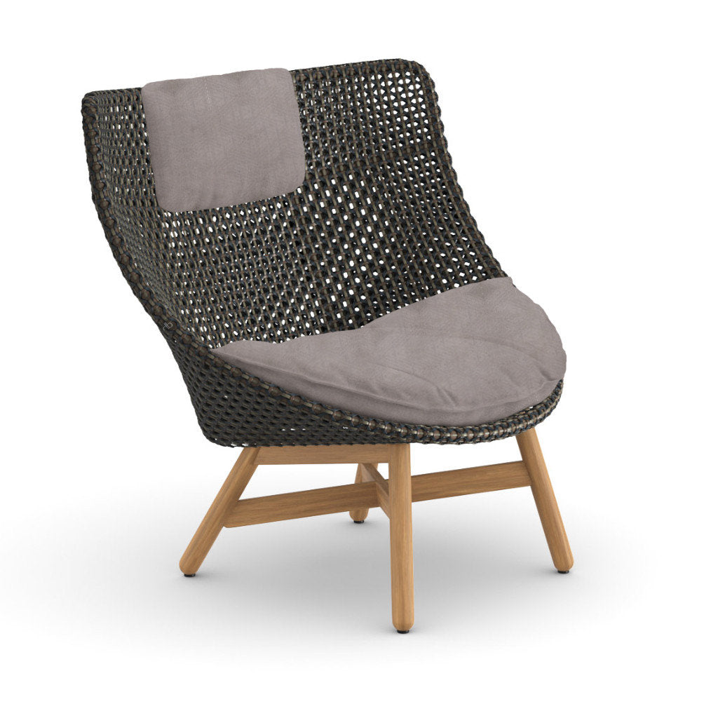 DEDON MBRACE Teak Hochlehner inkl. Sitz & Nackenkissen Dry Plus