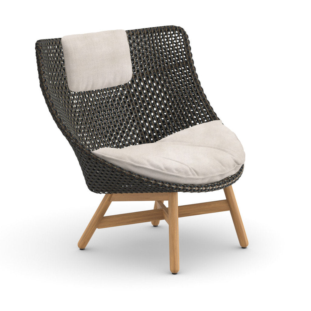 DEDON MBRACE Teak Hochlehner inkl. Sitz & Nackenkissen Dry Plus