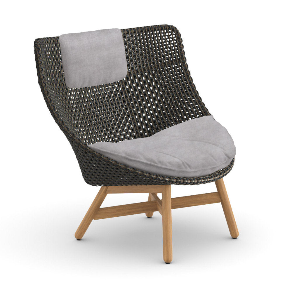 DEDON MBRACE Teak Hochlehner inkl. Sitz & Nackenkissen Dry Plus