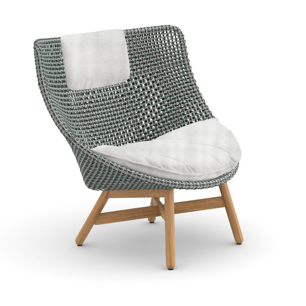 DEDON MBRACE Teak Hochlehner inkl. Sitz & Nackenkissen Dry Plus