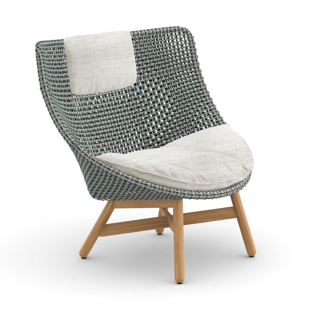 DEDON MBRACE Teak Hochlehner inkl. Sitz & Nackenkissen Dry Plus