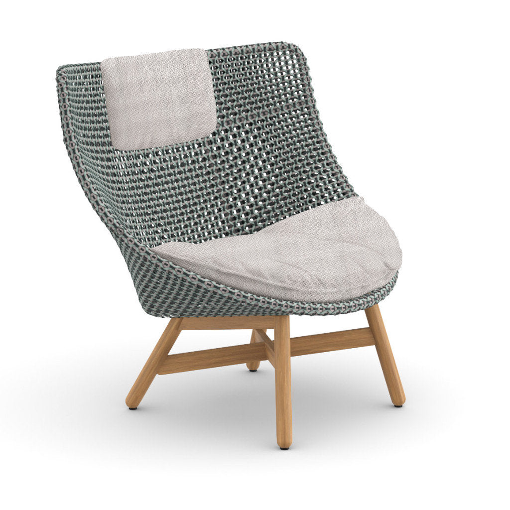 DEDON MBRACE Teak Hochlehner inkl. Sitz & Nackenkissen Dry Plus