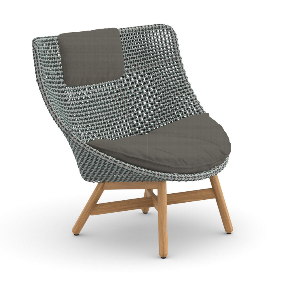 DEDON MBRACE Teak Hochlehner inkl. Sitz & Nackenkissen Dry Plus