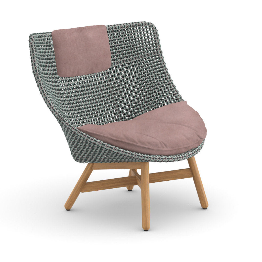 DEDON MBRACE Teak Hochlehner inkl. Sitz & Nackenkissen Dry Plus