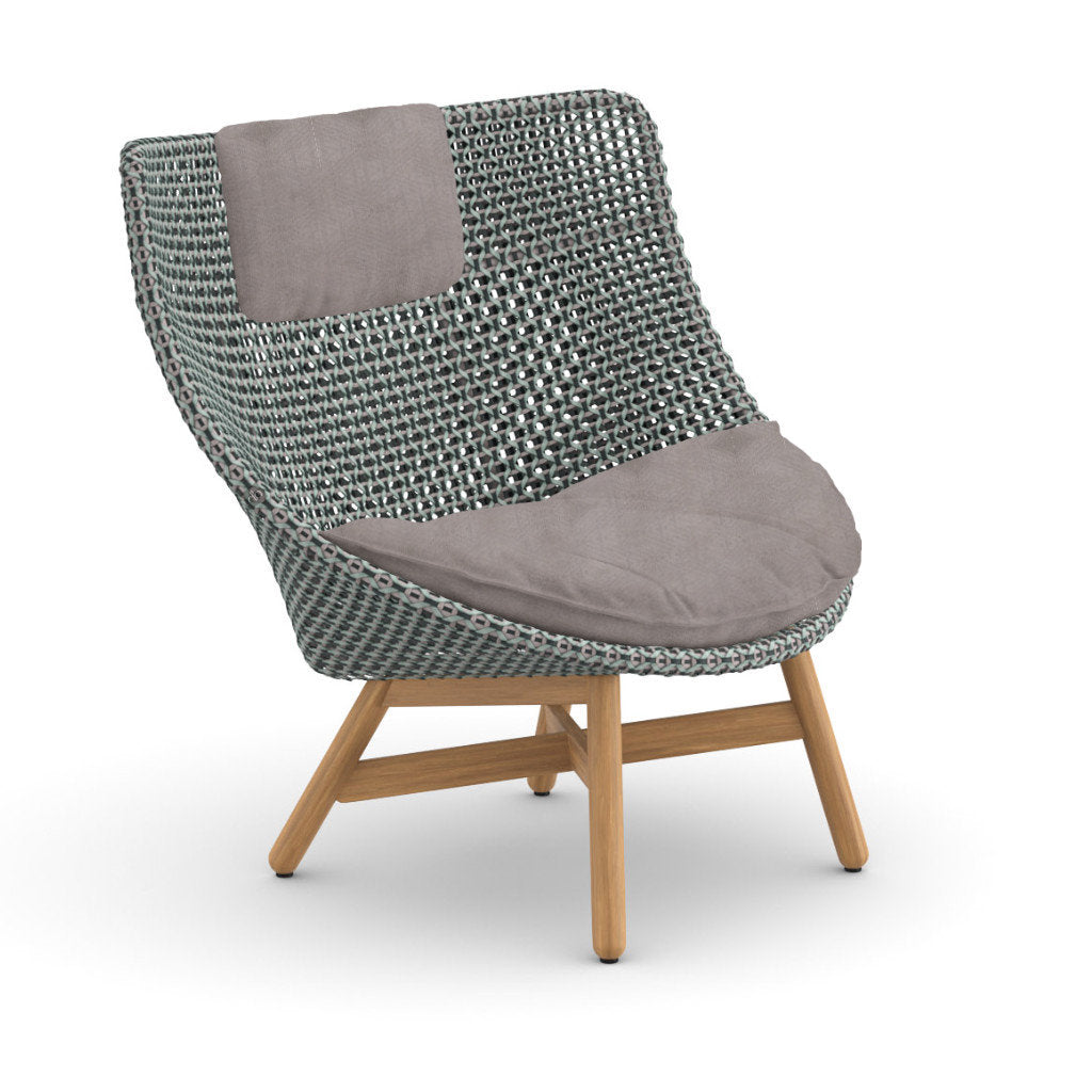 DEDON MBRACE Teak Hochlehner inkl. Sitz & Nackenkissen Dry Plus