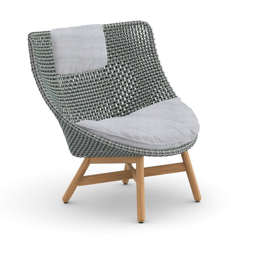 DEDON MBRACE Teak Hochlehner inkl. Sitz & Nackenkissen Dry Plus