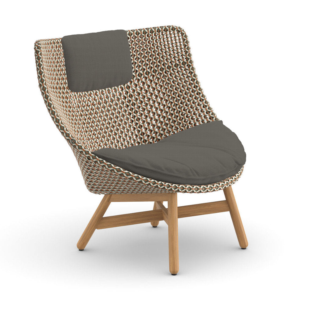 DEDON MBRACE Teak Hochlehner inkl. Sitz & Nackenkissen Dry Plus