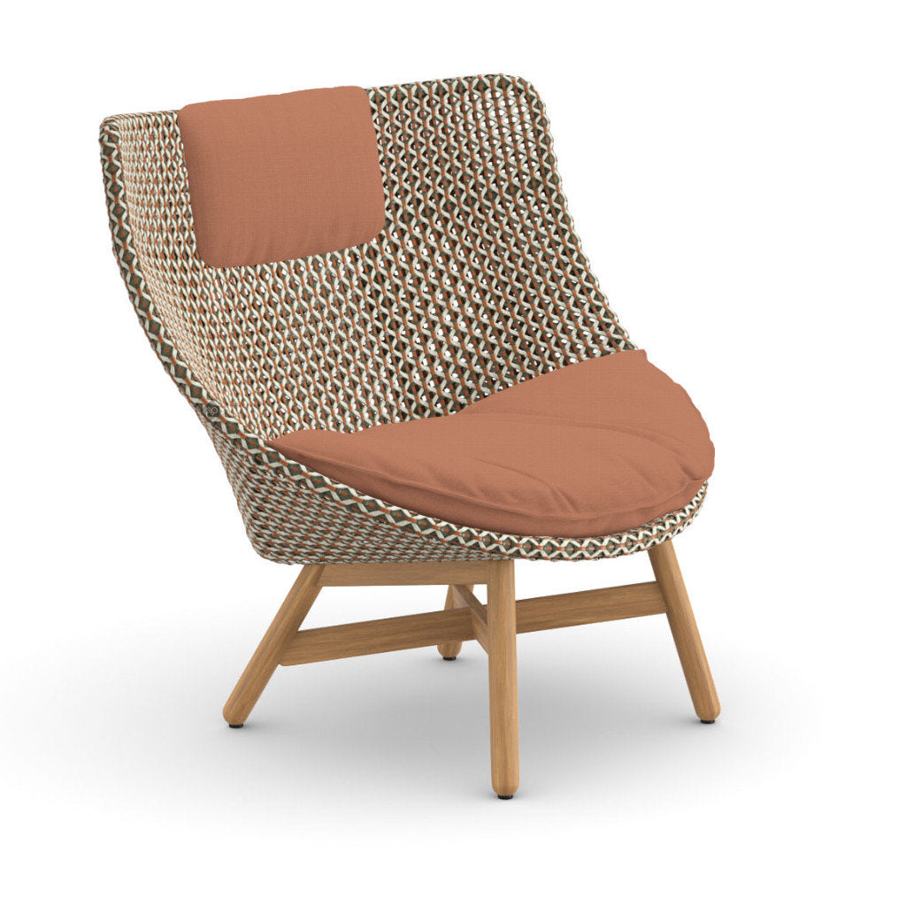 DEDON MBRACE Teak Hochlehner inkl. Sitz & Nackenkissen Dry Plus