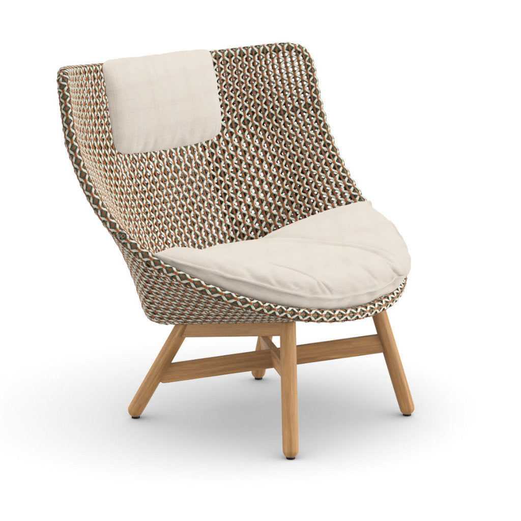 DEDON MBRACE Teak Hochlehner inkl. Sitz & Nackenkissen Dry Plus