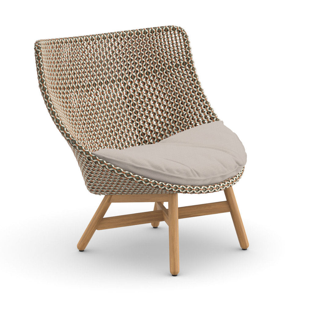 DEDON MBRACE Teak Hochlehner inkl. Sitzkissen Dry Plus