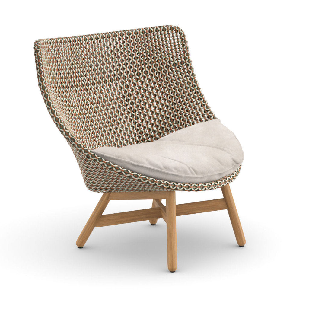 DEDON MBRACE Teak Hochlehner inkl. Sitzkissen Dry Plus