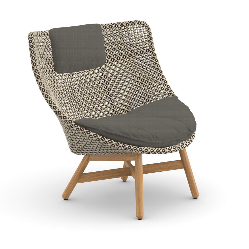 DEDON MBRACE Teak Hochlehner inkl. Sitz & Nackenkissen Dry Plus