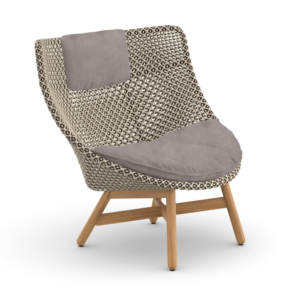 DEDON MBRACE Teak Hochlehner inkl. Sitz & Nackenkissen Dry Plus