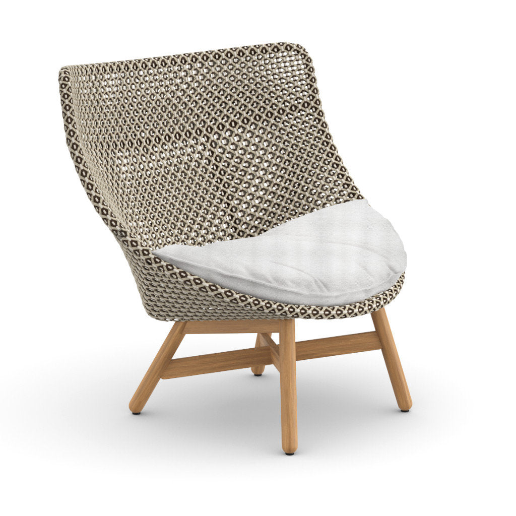 DEDON MBRACE Teak Hochlehner inkl. Sitzkissen Dry Plus