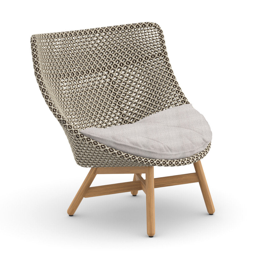 DEDON MBRACE Teak Hochlehner inkl. Sitzkissen Dry Plus