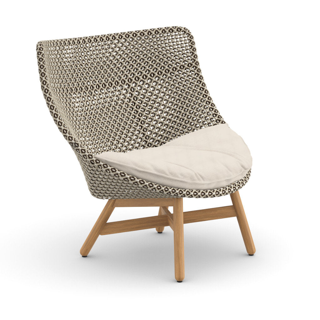 DEDON MBRACE Teak Hochlehner inkl. Sitzkissen Dry Plus