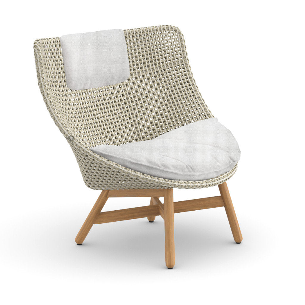 DEDON MBRACE Teak Hochlehner inkl. Sitz & Nackenkissen Dry Plus