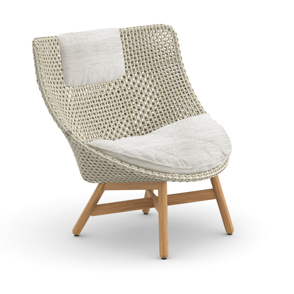 DEDON MBRACE Teak Hochlehner inkl. Sitz & Nackenkissen Dry Plus