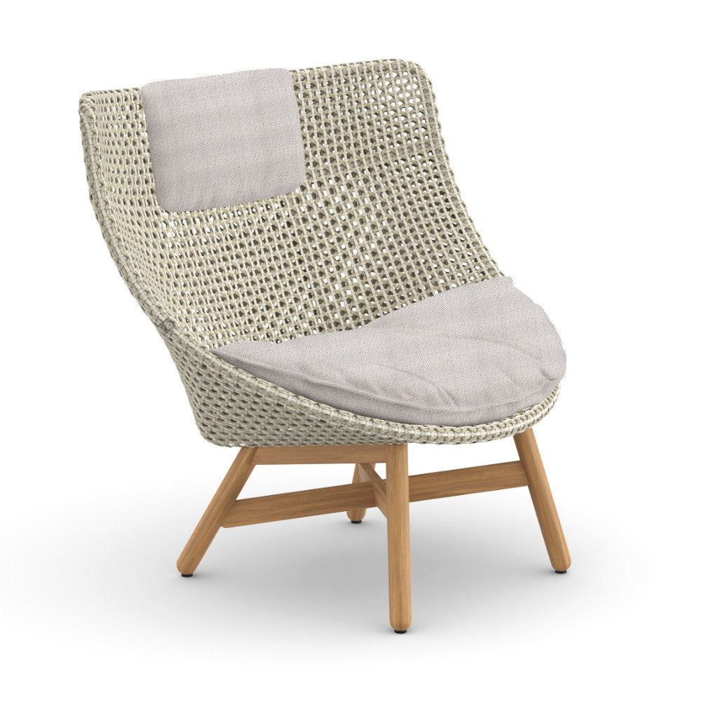 DEDON MBRACE Teak Hochlehner inkl. Sitz & Nackenkissen Dry Plus