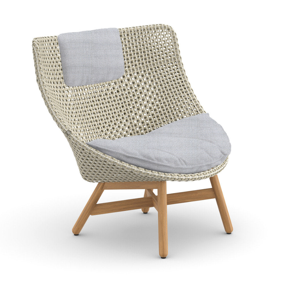 DEDON MBRACE Teak Hochlehner inkl. Sitz & Nackenkissen Dry Plus