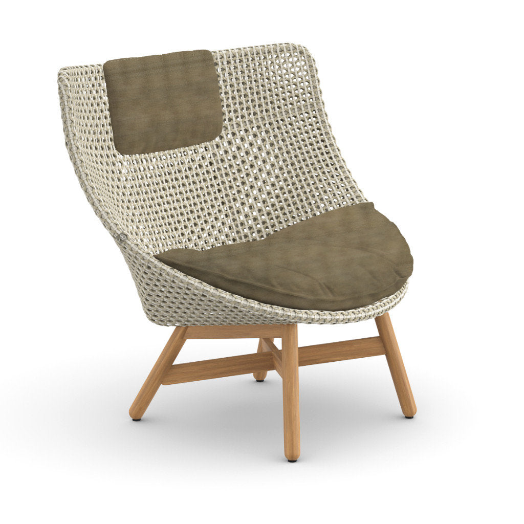 DEDON MBRACE Teak Hochlehner inkl. Sitz & Nackenkissen Dry Plus