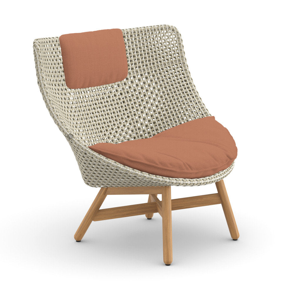 DEDON MBRACE Teak Hochlehner inkl. Sitz & Nackenkissen Dry Plus