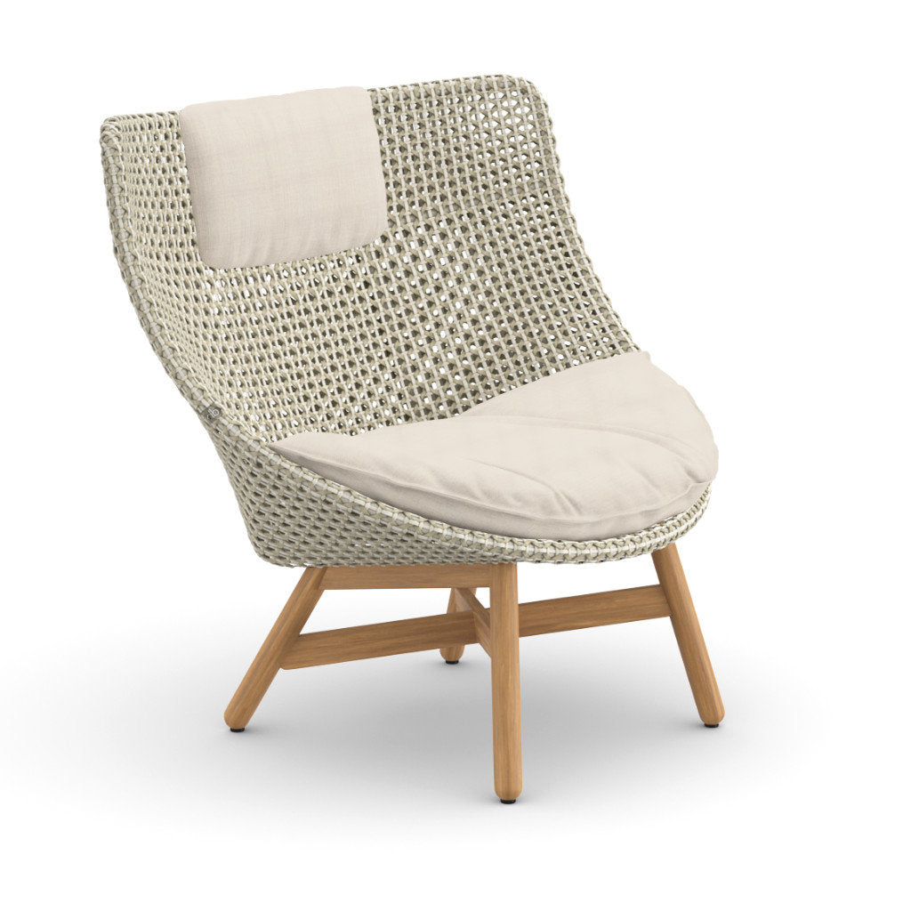 DEDON MBRACE Teak Hochlehner inkl. Sitz & Nackenkissen Dry Plus