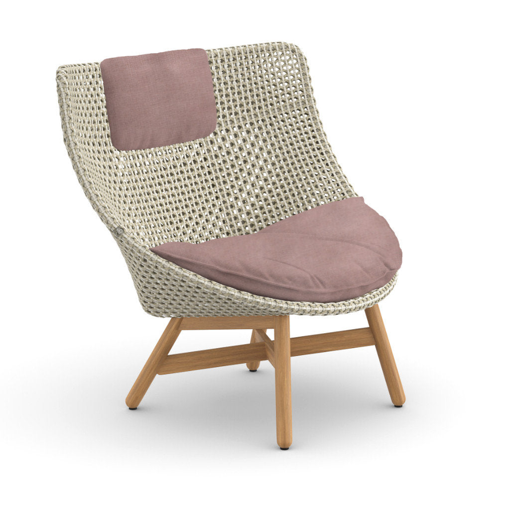 DEDON MBRACE Teak Hochlehner inkl. Sitz & Nackenkissen Dry Plus