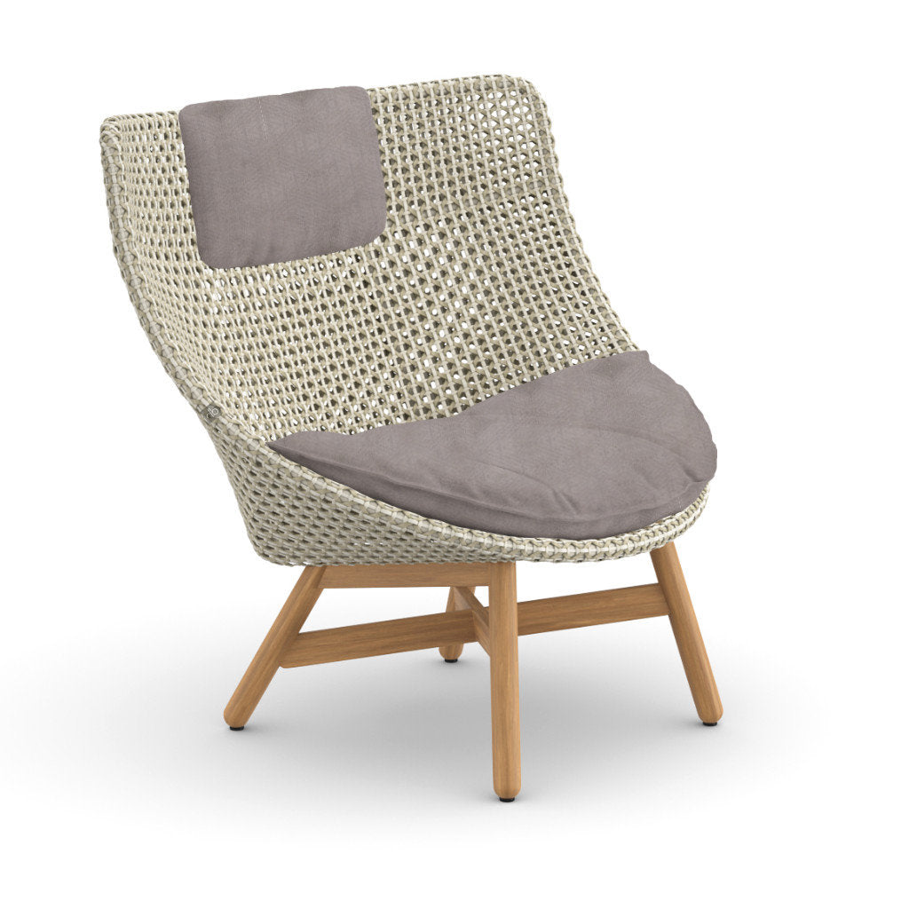 DEDON MBRACE Teak Hochlehner inkl. Sitz & Nackenkissen Dry Plus