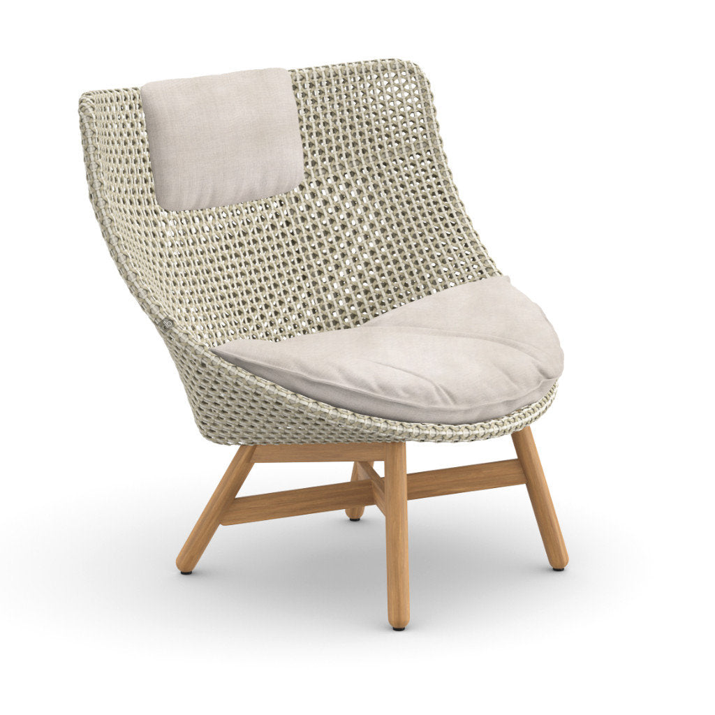 DEDON MBRACE Teak Hochlehner inkl. Sitz & Nackenkissen Dry Plus