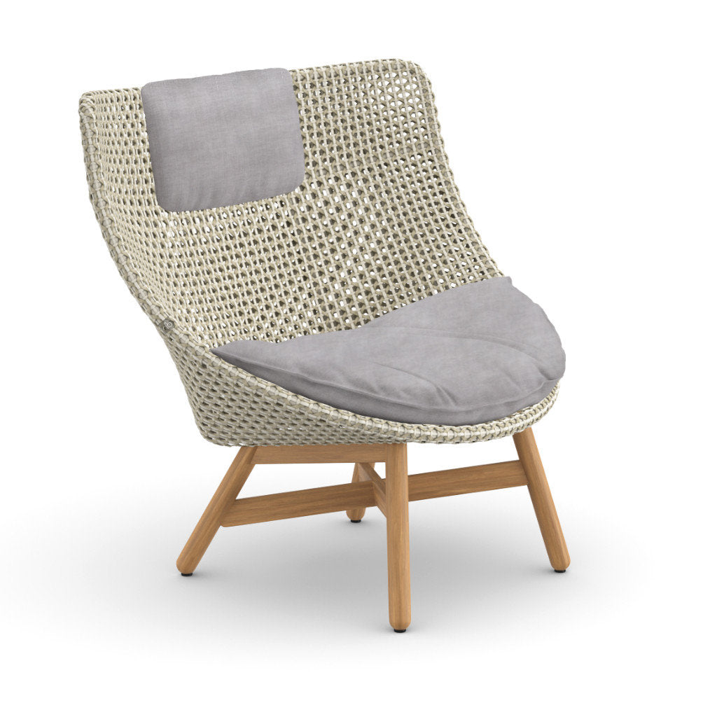 DEDON MBRACE Teak Hochlehner inkl. Sitz & Nackenkissen Dry Plus