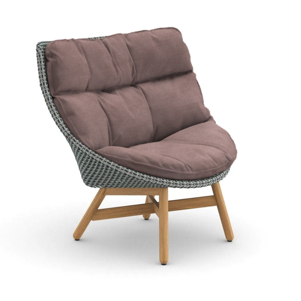 DEDON MBRACE Teak Hochlehner inkl. Gesamtauflage Dry Plus